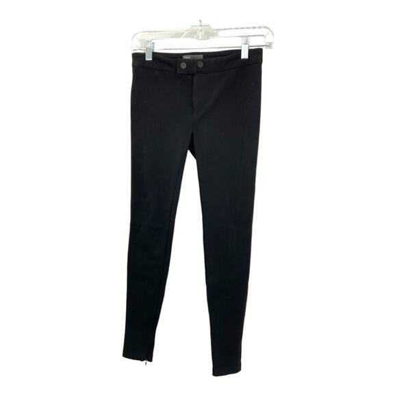Vince Black Ponte Ankle Zip Pants Size 0 - Picture 3 of 7